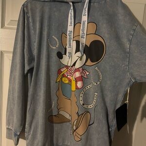 Loungefly Light Blue Mickey Mouse Hoodie Top